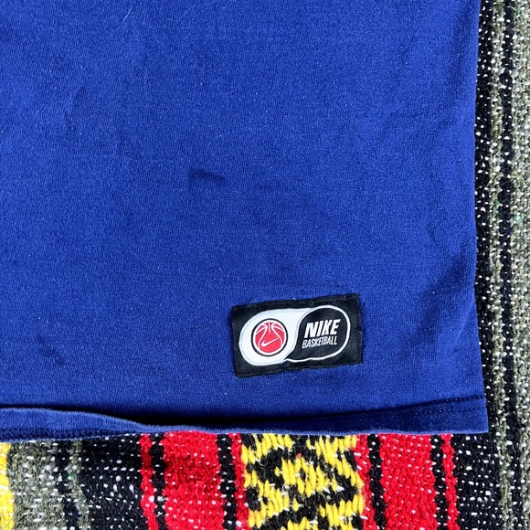 vtg 90s nike basketball center swoosh tank top navy white tag size XL - Picture 4 of 5